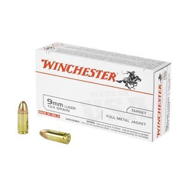 WIN USA 9MM 124GR FMJ - 50 Rds