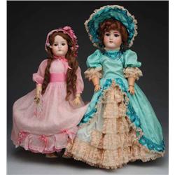 Lot of 2: German Bisque Dolls.