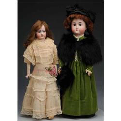 Lot of 2: German Bisque Dolls.