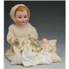 Image 1 : Lot of 3: Bisque Head Character Babies.