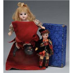 Lot of 2: German Bisque Dolls.