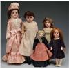 Image 1 : Lot of 5: German Bisque Dolls.
