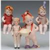 Image 1 : Lot of 4: Bisque Dolls.