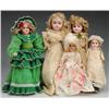 Image 1 : Lot of 5: German Bisque Dolls.