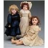 Image 1 : Lot of 3: German Bisque Dolls.
