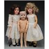 Image 1 : Lot of 3: German Bisque Dolls.