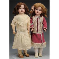 Lot of 2: Bisque Girls.