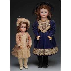 Lot of 2: German Bisque Dolls.