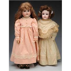 Lot of 2: German Bisque Dolls.