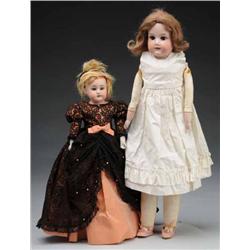 Lot of 2: German Bisque Dolls.