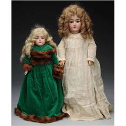 Lot of 2: German Bisque Dolls.