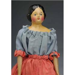 Early Papier-Mache Lady.