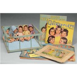 Set of Alexander Dionne Quintuplets.