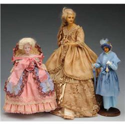Lot of 3: Lady Dolls.