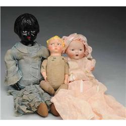 Lot of 3: Dolls.