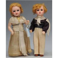 Lot of 2: Bisque Dolls.