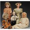 Image 2 : Lot of 5: Composition Dolls.