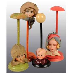 Lot of 4: Hat Stands.