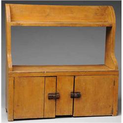 Vintage Wood Bucket Bench.