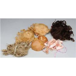 Lot of 4: Mohair Wigs.