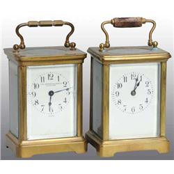 Lot of 2: Carriage Clocks.