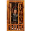 Image 2 : Fretwork House Clock with Moving People.