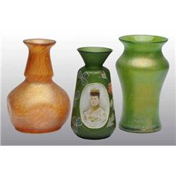 Lot of 3: Art Glass Vases.