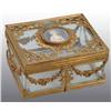Image 1 : French Crystal & Gilt Brass Box.