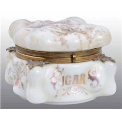 Glass Wavecrest Cigar Box.