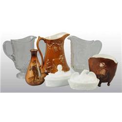 Lot of 7: Historical Glass Pieces.