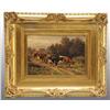 Image 1 : Oil on Canvas with Cows & Farm Scene.