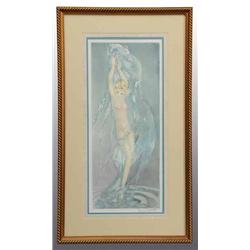 Fountain, Louis Icart Etching