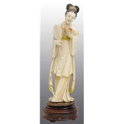 Lot of 2: Ivory Figurines.