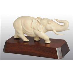 Solid Ivory Elephant Statue.
