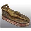 Image 1 : Bronze Reclining Nude on Marble Base.