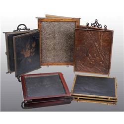 Lot of 5: Triple Folded Mirrors.