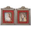 Image 1 : Lot of 2: Miniature Portraits on Ivory.