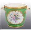 Image 1 : Porcelain Hand-Painted Sevres Handled Bowl.