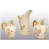 Image 1 : Lot of 3: Porcelain Pitchers.