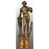 Image 1 : Brass Plated Nude Male Statue of David.