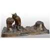 Image 1 : Bronze Desk Inkwell with Owls.