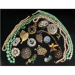 Large Lot of Antique & Modern Costume Jewelry.