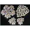 Image 1 : Lot of 4: Costume Jewelry Rhinestone Pieces.
