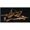 Image 2 : Antique Jewelry 18K Gold Bird Pin.