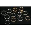 Image 1 : Lot of 12: Gold Wedding Rings.