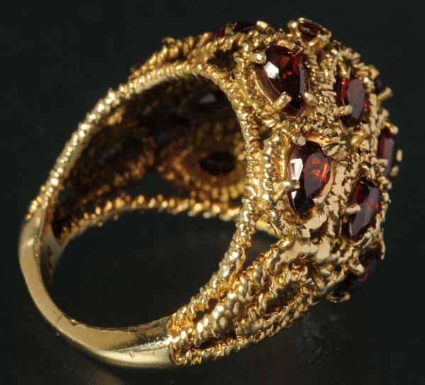 Antique Jewelry 14K Gold Ruby Ring.