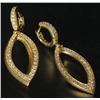 Image 1 : Antique Jewelry 14K Gold Drop Earrings.