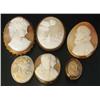 Image 1 : Lot of 6: Cameo Pins.