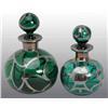 Image 1 : Lot of 2: Sterling Silver Overlay Bottles.