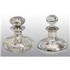 Image 1 : Lot of 2: Sterling Silver Overlay Perfume Bottles.